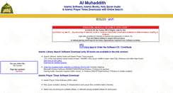 Desktop Screenshot of muhaddith.org
